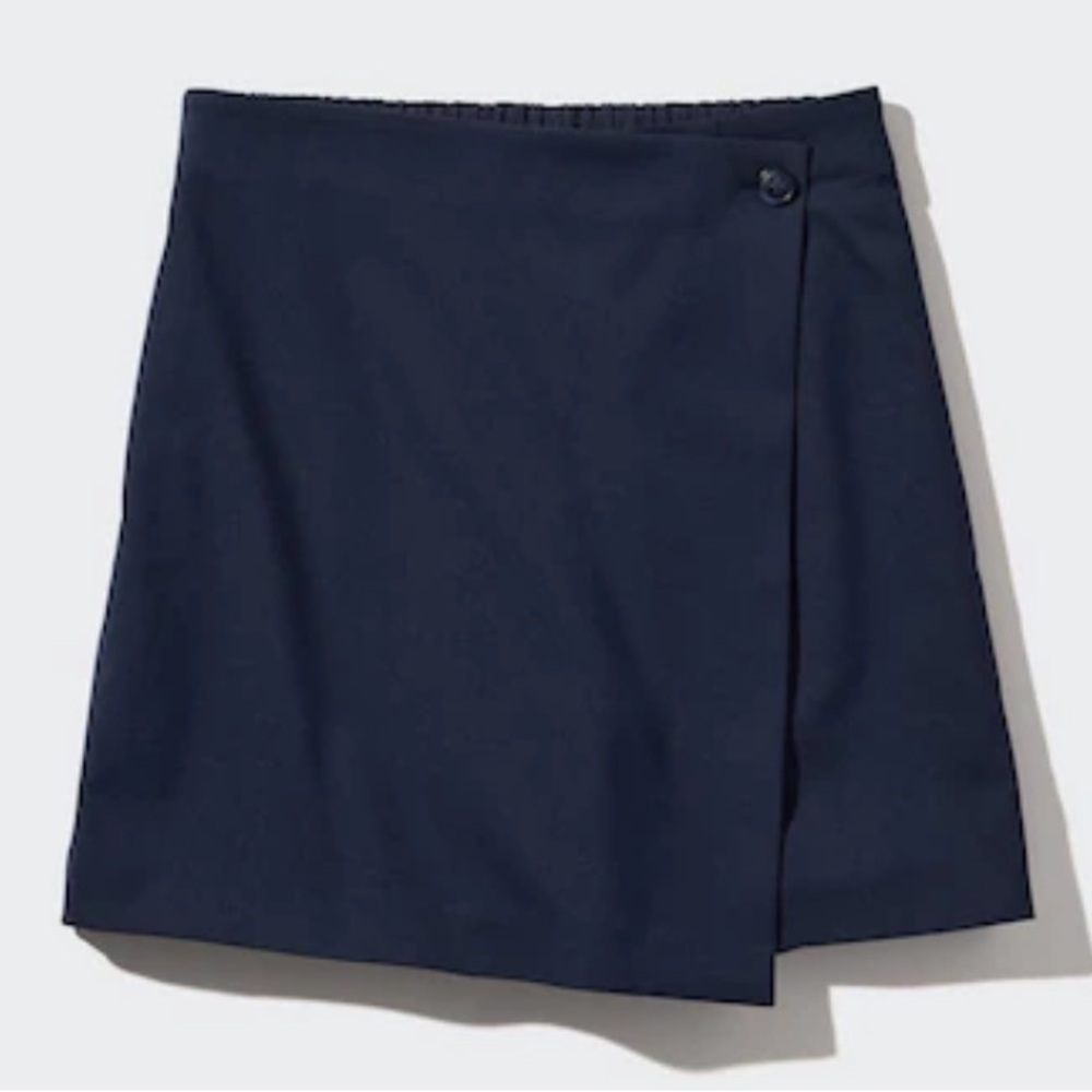 Theory Midnight Blue Wrap Skirt